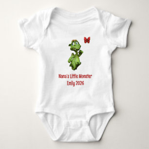 Nanas Kleines Monster Benutzerdefinierter Enkelinn Baby Strampler