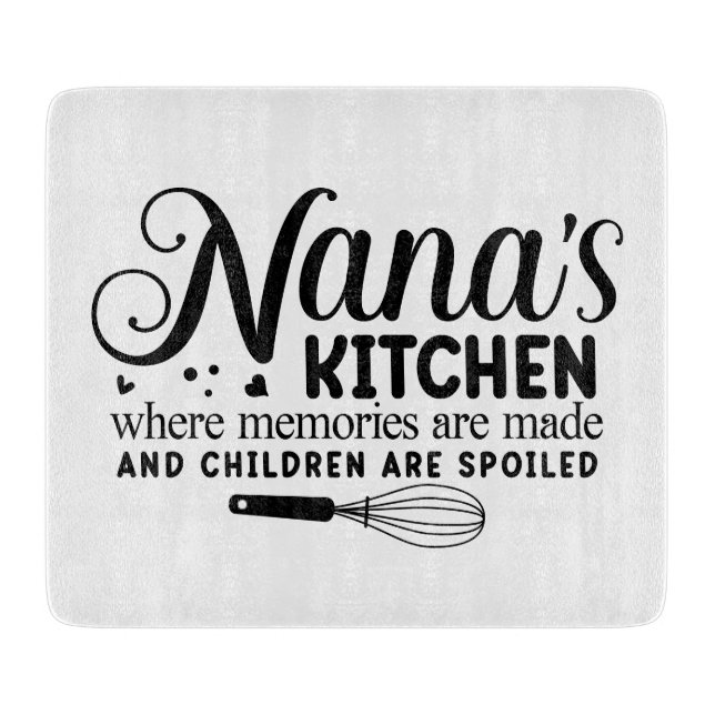 Nana's Küche Schneidebrett (Vorderseite)