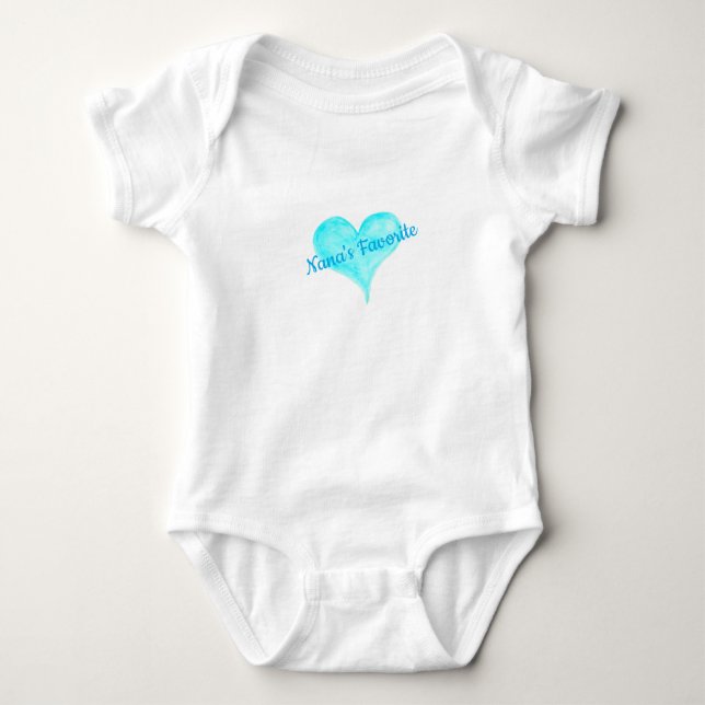 Nanas Lieblings-Bodysuit-T-Shirt Baby Strampler (Vorderseite)