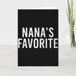 Nanas Lieblingsfamilien-Baby-Enkelkind-Zitat _2 Karte