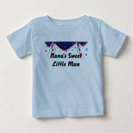 Nana's Little Man Patriotic Baby T-shirt