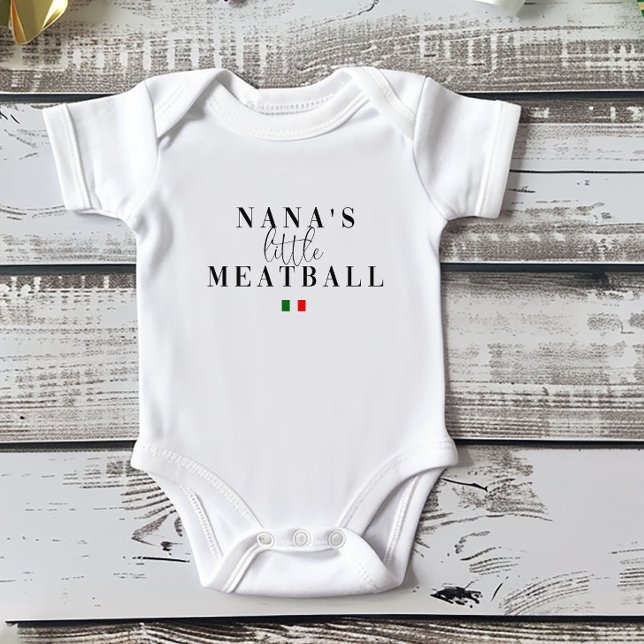 Nanas Little Meatball | süßer italienischer Spaß Baby Strampler (Von Creator hochgeladen)
