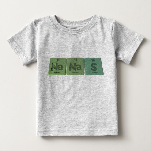 Nanas-Na-Na-S-Sodium-Sodium-Sulfur.png Baby T-shirt (Vorderseite)