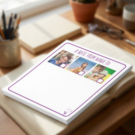 Nanas Notiz an Enkelkinder 3 Foto Kontrollkästchen Notizblock