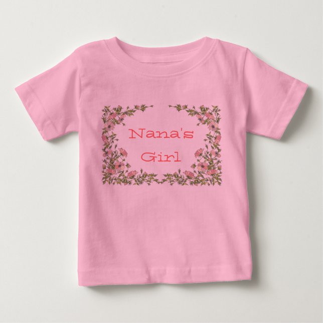 Nana's Oma's Girl Baby Shirt (Vorderseite)