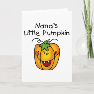 Nana's Pumpkin Halloween T - Shirt und Geschenke Karte