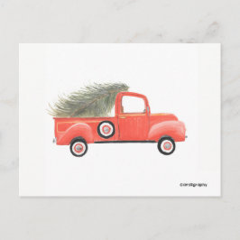 Nana's Red Truck Postcard Postkarte