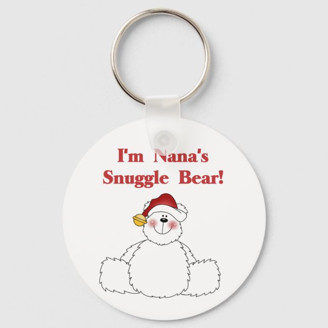 Nana's Snuggle Bären T - Shirt und Geschenke Schlüsselanhänger (Vorderseite)