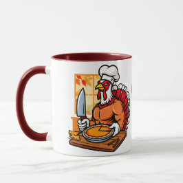 Nanas Truthahn-Kochmützen-Tasse zum Erntedankfest Tasse