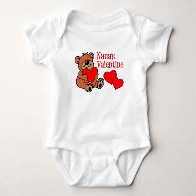 Nanas Valentine Baby Strampler (Vorderseite)