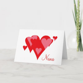 Nanas Valentinsgruß-Karte Feiertagskarte