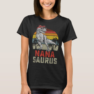 Nanasaurus T Rex Dinosaurier Nana Saurus Familienü T-Shirt