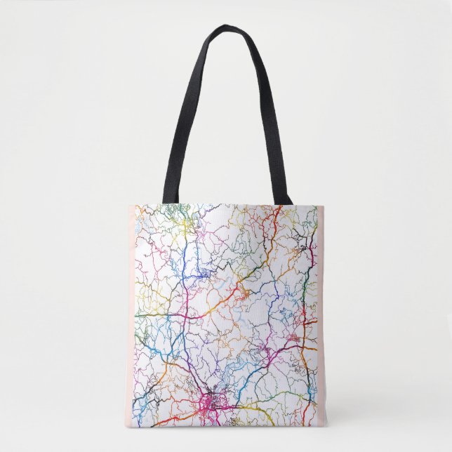 Nanchong China City Map Tasche (Vorderseite)
