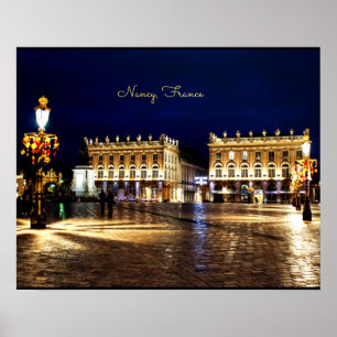 Nancy, Frankreich - landschaftliches Stadtbild Poster