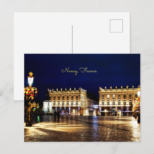Nancy, Frankreich - landschaftliches Stadtbild Postkarte (Vorne/Hinten)