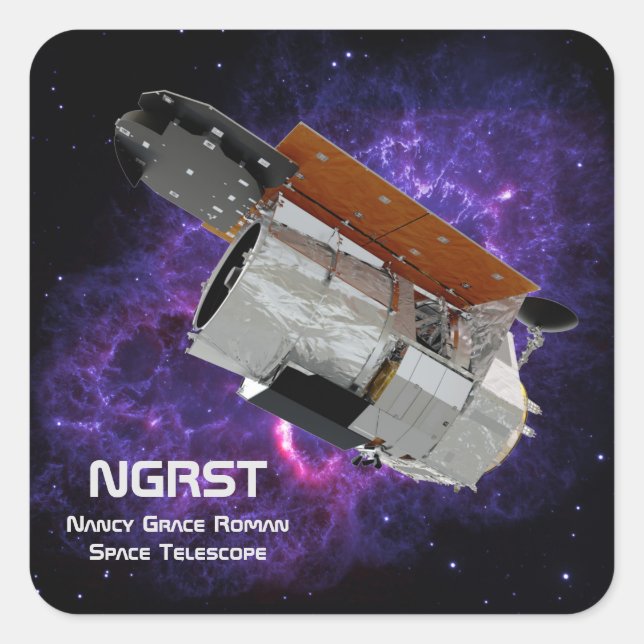 Nancy Grace Roman Space Telescope Quadratischer Aufkleber (Vorderseite)