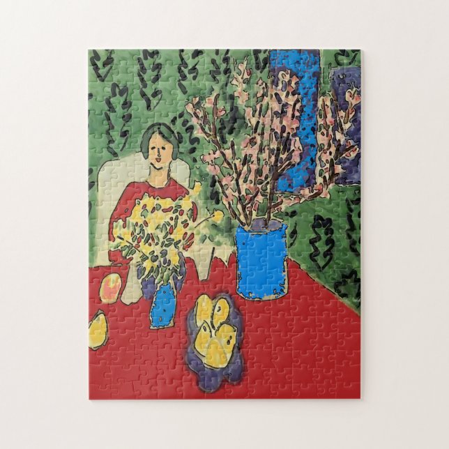 Nancy mit Blume (Vertikal)