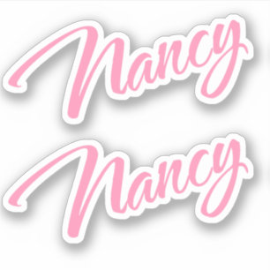 Nancy name x2 aufkleber