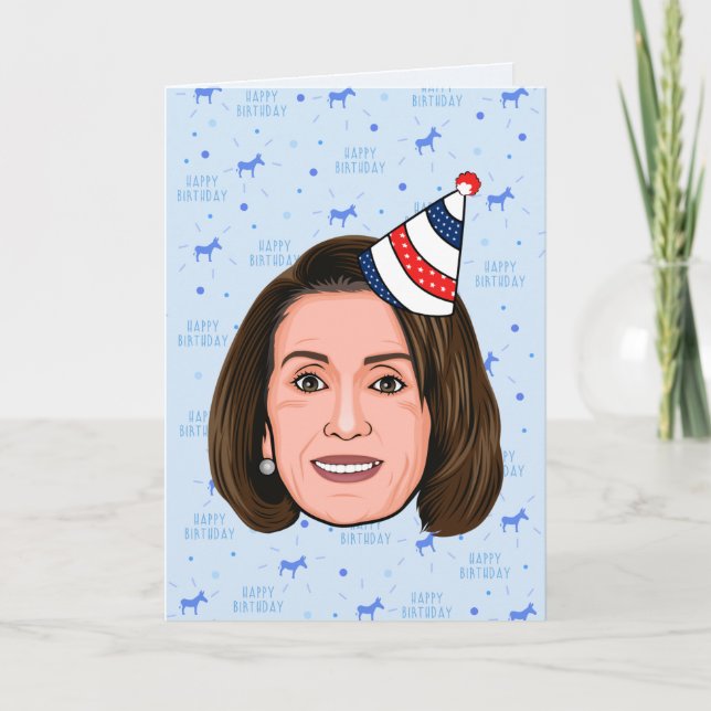 NANCY PELOSI BIRTHDAY KARTE (Vorderseite)