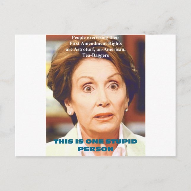 NANCY PELOSI - EINE STUPID PERSON POSTKARTE (Vorderseite)