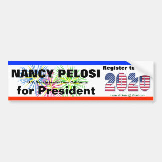 NANCY PELOSI FÜR PRÄSIDENTEN im Jahre 2020 - Autoaufkleber