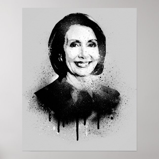 Nancy Pelosi Graffiti Art Poster (Vorne)