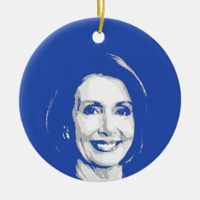NANCY PELOSI KERAMIK ORNAMENT (Vorne)