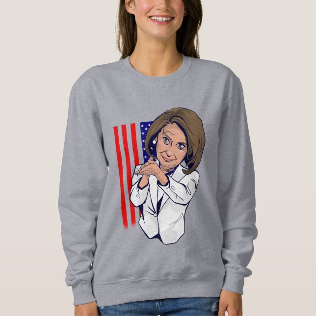 Nancy Pelosi klatschende Meme Sweatshirt (Vorderseite)