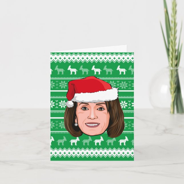 NANCY PELOSI Weihnachten Karte (Vorderseite)