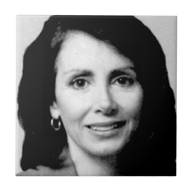 Nancy Pelosi Young Congressional Foto Fliese (Vorderseite)