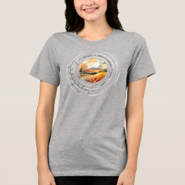 NANCY Peptid, Moon3 mit benutzerdefiniertem Text,  Tri-Blend Shirt