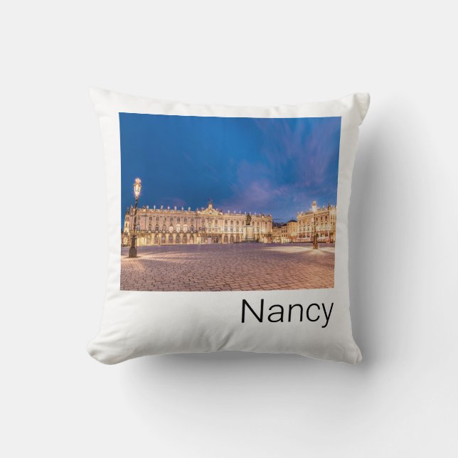Nancy Place Stanislas Grand Est France Sunset Kissen (Vorderseite)
