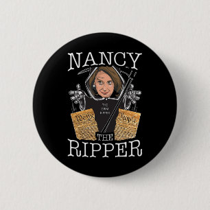Nancy The Ripper Pelosi zerreißt die Verfassung Pr Button