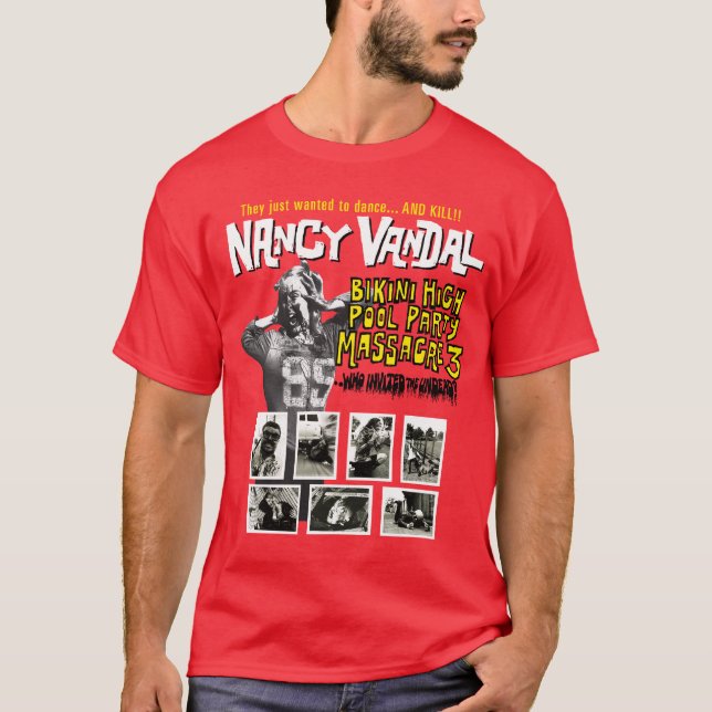 Nancy-Vandalen-Bikini-hohes T-Shirt (Vorderseite)