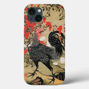 Nandina und Rooster Illustration von Ito Jakuchu Case-Mate iPhone Hülle