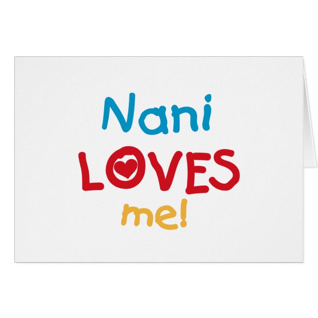 Nani aime mes t-shirts et cadeaux (Devant horizontal)
