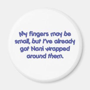 Nani' s eingewickelt (Blau) Magnet