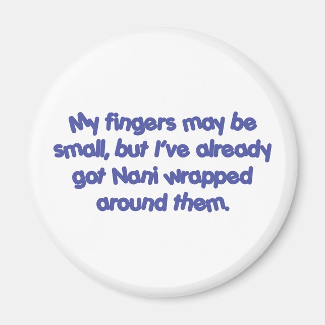 Nani's umhüllt (blau) magnet (Vorne)