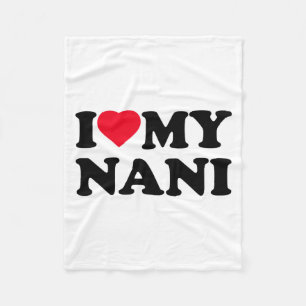 Nani Heart Oma Familie Lange Kunstwerke Fleecedecke