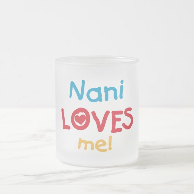 Nani Lieben Me T - Shirt und Geschenke Mattglastasse (Mittel)