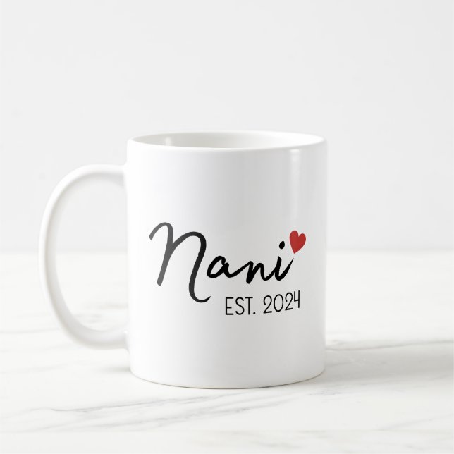 Nani Nana Est 2024 Tasse Set, Neue indische Großel (Links)