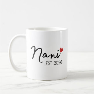 Nani Nana Est 2026 Set, Neue indische Großeltern Kaffeetasse