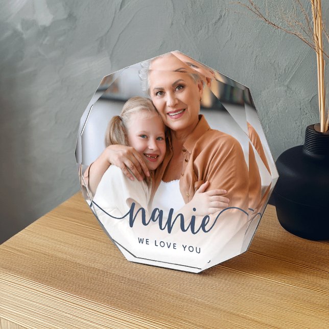 Nanie Wir Liebe | Oma Script Overlay Fotoblock (Von Creator hochgeladen)