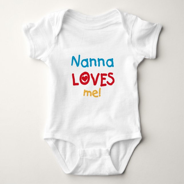 Nanna m'aime T-shirts et cadeaux (Devant)