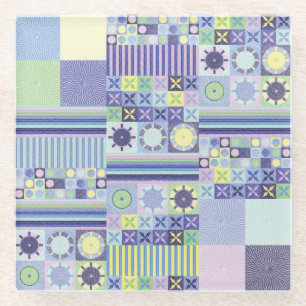 Nannas Hübsche Imitate Strick Crochet Blanket Must Glasuntersetzer