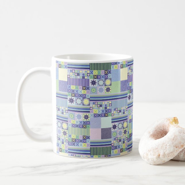 Nannas Hübsche Imitate Strick Crochet Blanket Must Kaffeetasse (Mit Donut)