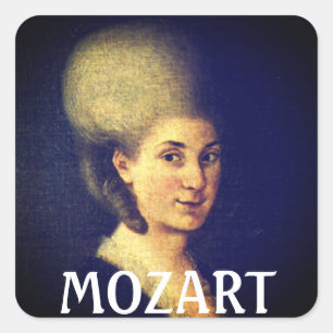 Nannerl Mozart Quadratischer Aufkleber