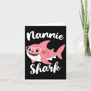 Nannie Shark Muttertag Grandma Funny Karte