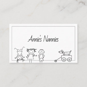 Nannies Nanny Babysiting Child Care Company Visitenkarte