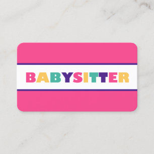 Nanny Babysitter Daycare QR Visitenkarte